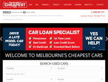 Tablet Screenshot of melbournescheapestcars.com.au